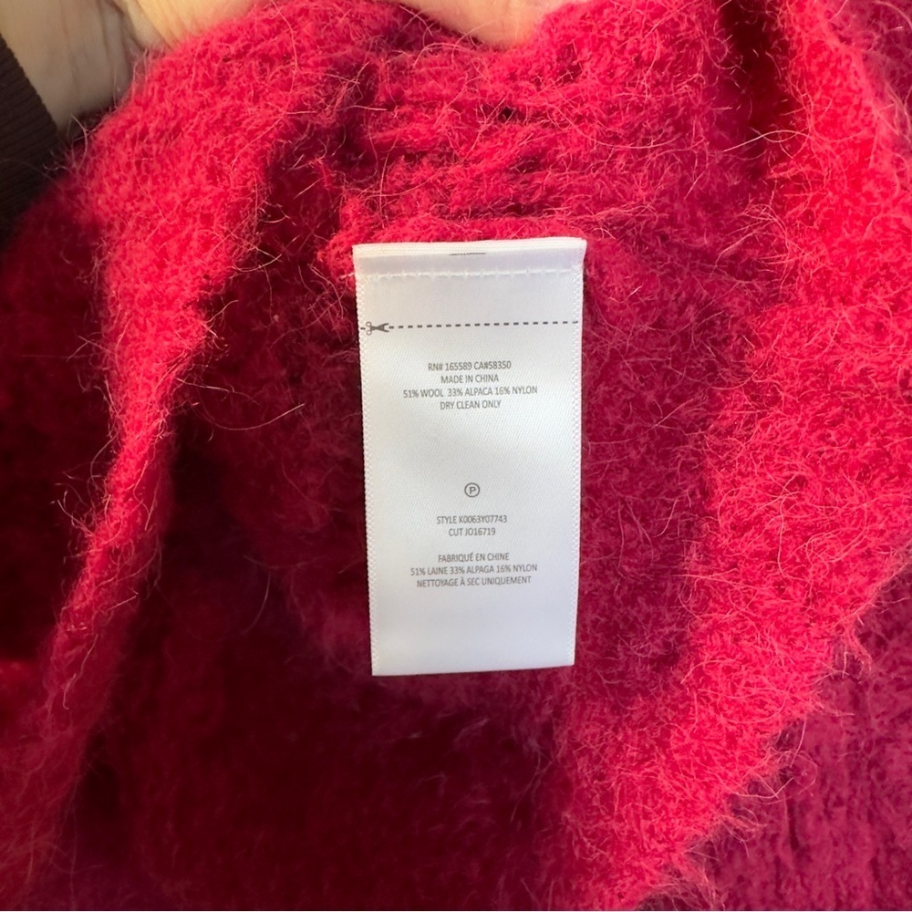 JOIE Blanche Crew Neck Knit Sweater in Red - Picture 4 of 6